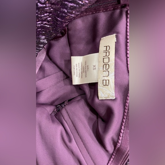ARDEN B dress size XS shiny purple - Picture 11 of 13